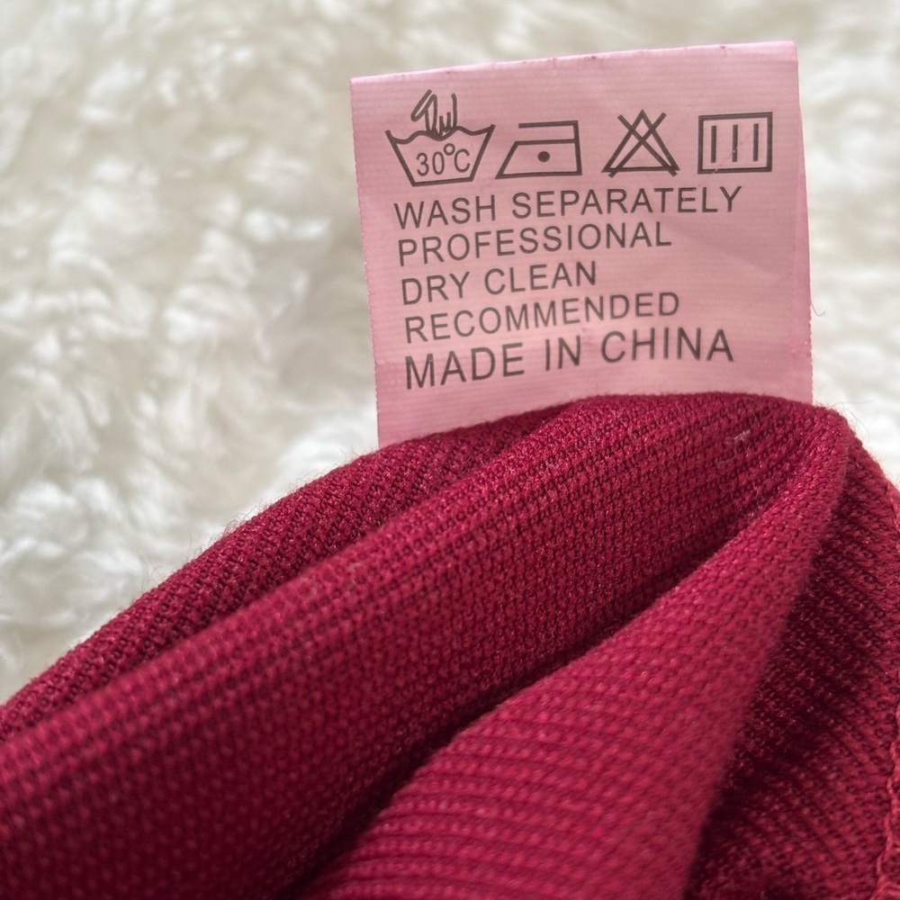 TECREW Maroon Hoodie with Drawstrings - Picture 7 of 10
